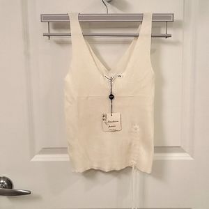 White knit Tank Top